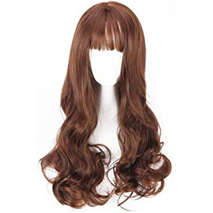 DILLARDS Synthetic Hair Brown Charming Long Curly Wig For Women - Image 3